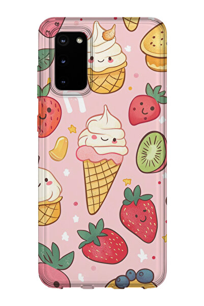 lelia حافظة هاتف شفافة مطبوعة متوافقة مع هاتف سامسونج جالاكسي S20 |   مجموعة:...