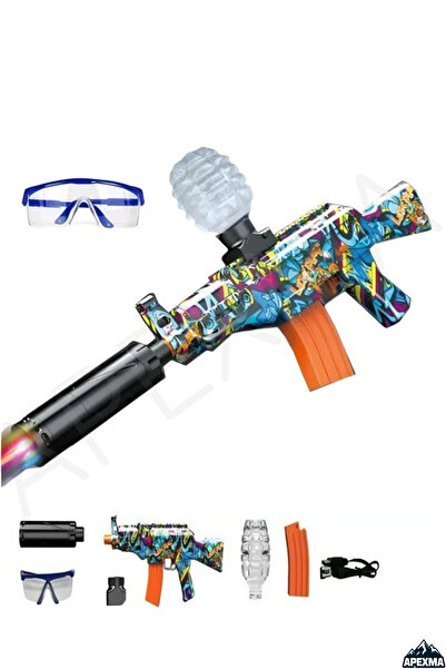 Apexma Oyuncak Şarjlı Elektrikli Tam Otomatik Büyük Su Topu Atan Silah 40 Cm ...