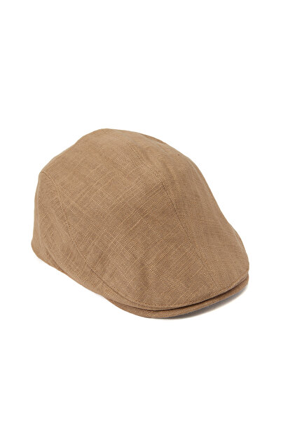 Network Bej Erkek Kasket Şapka