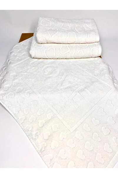 Bumbăcel Love cotton bath mat