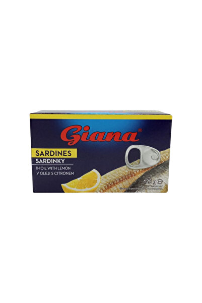 Giana -Sardine in ulei vegetal cu lamaie 125g