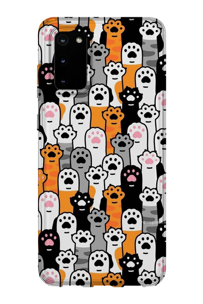 lelia حافظة هاتف شفافة مطبوعة متوافقة مع هاتف سامسونج جالاكسي S20 |   مجموعة:...