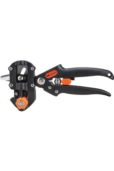 Evotools Cleste pentru altoit arbusti/flori,3 cutite reversibile,100 m banda altoit, altoire omega/V/laterala