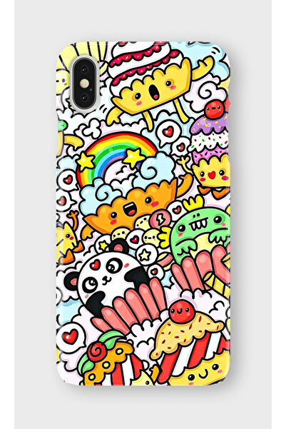 lelia حافظة هاتف شفافة مطبوعة متوافقة مع iPhone XS Max |   مجموعة: سناك تون د...