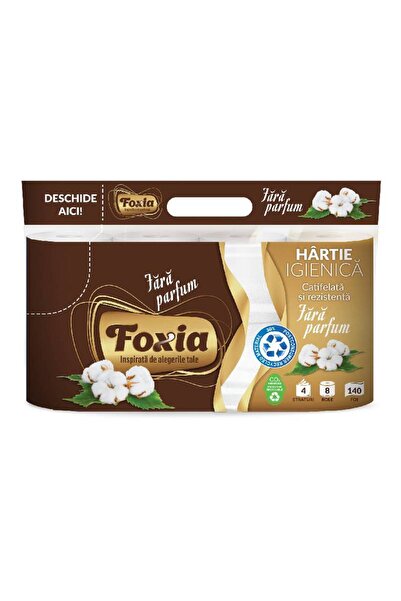 Foxia Hârtie igienică 4 straturi 8 role/set