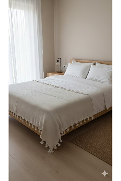 TECHTACT 100% Cotton Black Bench Woven Pique 240X260 Gray Multi-Purpose Bed &...