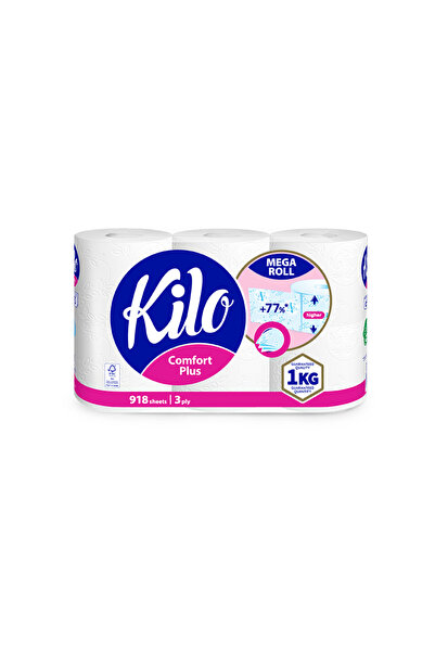 Kilo Confort Hârtie igienică 3 straturi 6 role/set