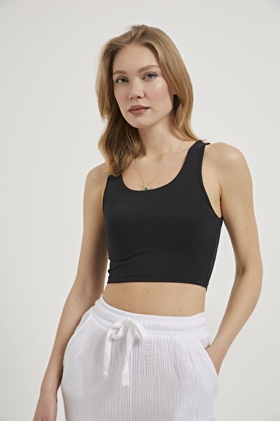 Arma Life Armalife 1522 Sirti Kapali Askili Crop Flexible Women's Bodysuit