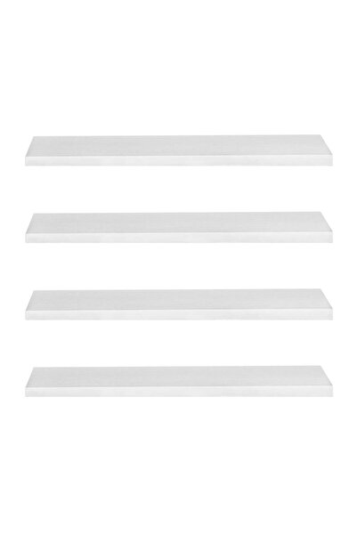 SERSIMO Set de 4 rafturi de perete, MDF cu suport metalic încastrat, 40x15 cm...