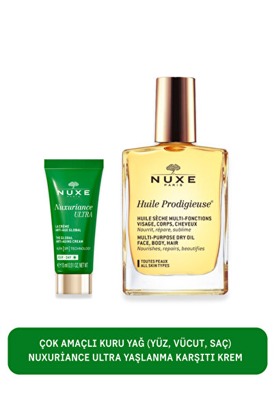 Nuxe Çok Amaçlı Kuru Yağ (Yüz, Vücut, Saç)-Nuxuriance Ultra Yaşlanma Karşıtı ...