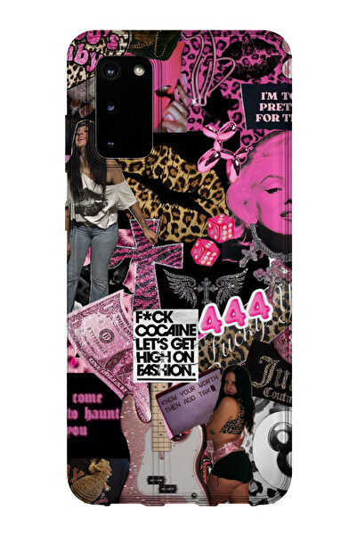 lelia حافظة هاتف شفافة مطبوعة متوافقة مع هاتف سامسونج جالاكسي S20 |   مجموعة ...