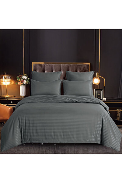 trendyhome Double Bed Linen, Fine Damask, 6 Pieces