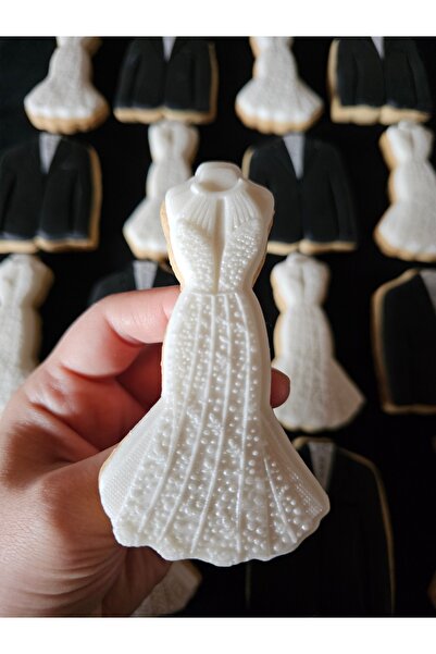 Mimosa Bakery Gelin-Damat Nikah icin Özel Şeker Hamurlu Butik Kurabiye-20adet