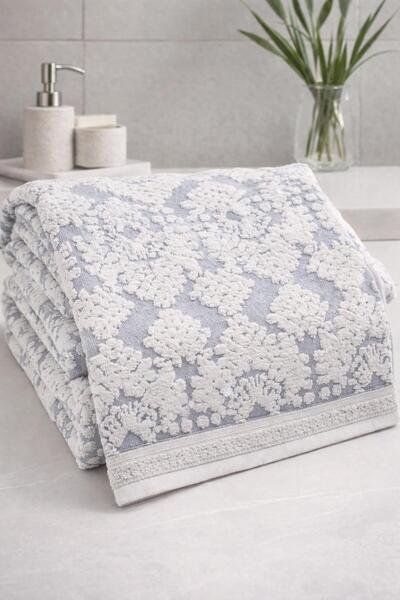 TEXTİLES MAGİC LAMP Soft Garden %100 Pamuk Banyo Havlusu - Yumuşak , Emici , ...