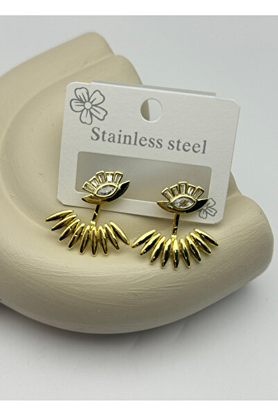 BİJU YILMAZ أقراط بتصميم حجر الذهب الفاخر - 26vipkp44