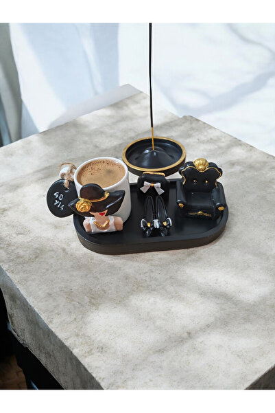 RivelCandle Classic & Noble Series 1-Person Turkish Coffee Cup and Lip Incens...