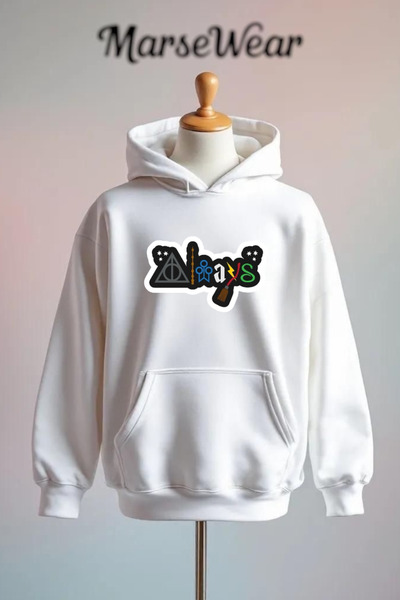 Vordevia Harry Potter Printed Cotton 3 Thread O Oversized K Hooded Sweatshirt