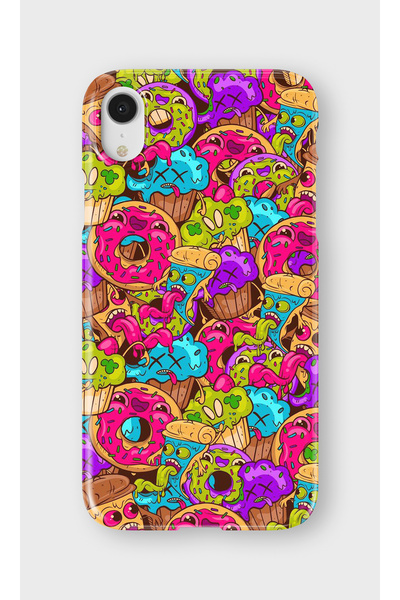 lelia حافظة هاتف شفافة مطبوعة متوافقة مع iPhone XR |   مجموعة: سناك تون ديلايت