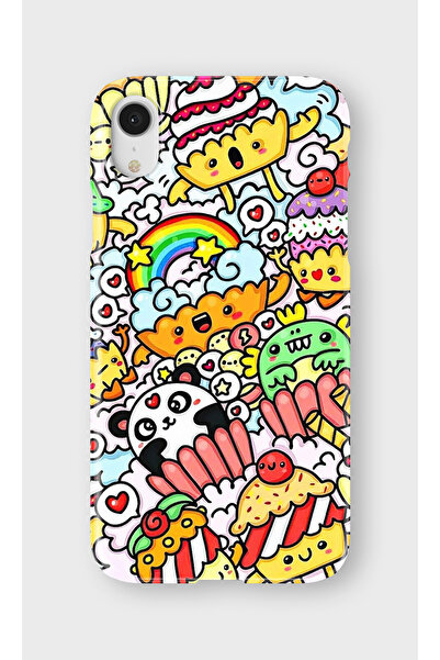 lelia حافظة هاتف شفافة مطبوعة متوافقة مع iPhone XR |   مجموعة: سناك تون ديلايت