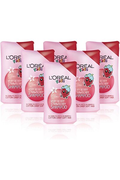 L'Oreal Paris شامبو الأطفال اللطيف للغاية 2 في 1 برائحة التوت والفراولة، عبوة...
