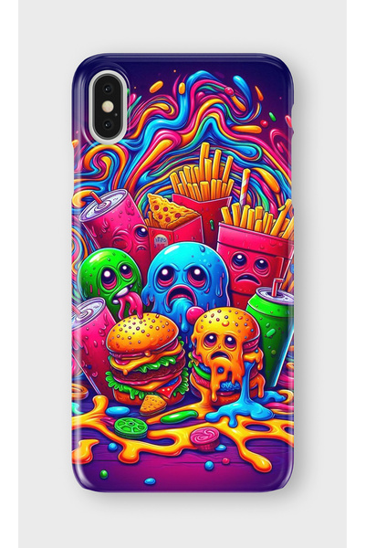 lelia حافظة هاتف شفافة مطبوعة متوافقة مع iPhone X/XS |   مجموعة: سناك تون ديلايت