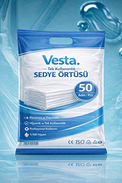 VESTA TEK KULLANIMLIK SEDYE ÖRTÜSÜ – 80×250 cm 50 ADET