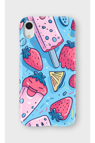 lelia حافظة هاتف شفافة مطبوعة متوافقة مع iPhone XR |   مجموعة: سناك تون ديلايت