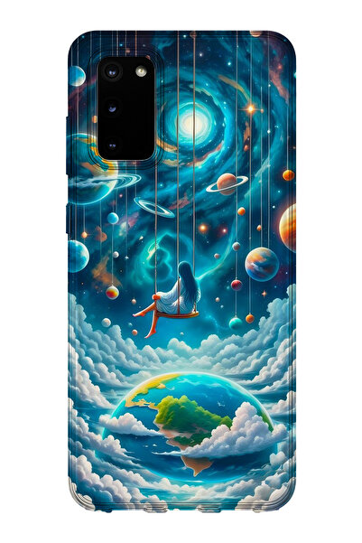 lelia حافظة هاتف شفافة متوافقة مع جالاكسي S20 لعام مطبوع |   مجموعة كوزميك وِ...