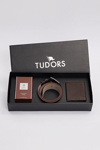 Tudors Özel Kutulu Erkek 3'lü Set Hediyelik - Çeyizlik Parfüm, Deri Kemer Ve ...