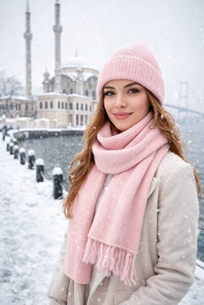 ATE ÖZGÜNEŞ TRİKO TEKSTİL Women, Scarf Beanie Set