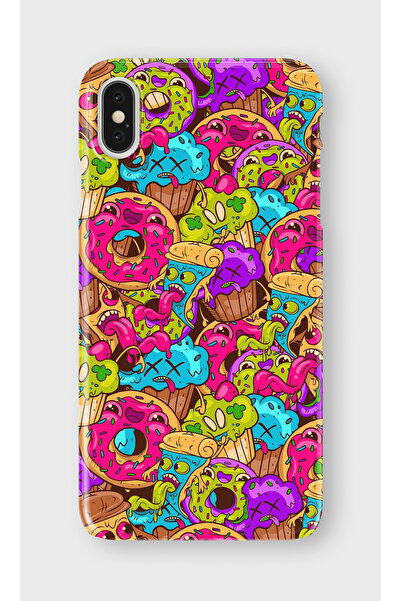 lelia حافظة هاتف شفافة مطبوعة متوافقة مع iPhone XS Max |   مجموعة: سناك تون د...