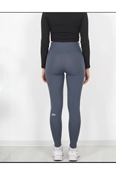 0la Left Leg Printed High Waist Tightening Diving Leggings for Winter