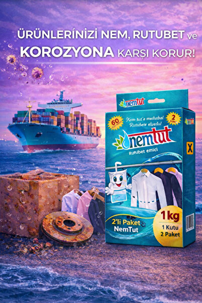 nemtut LOJİSTİK NEM RUTUBET GİDERİCİ KOROZYON ÖNLEYİCİ KOKU GİDERİCİ 2 KUTU 4...