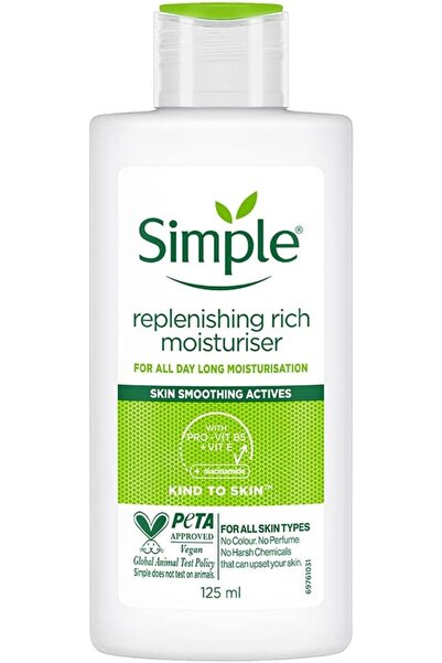 Simple RUDOLPH Replenishing Rich Moisturiser, 125ml