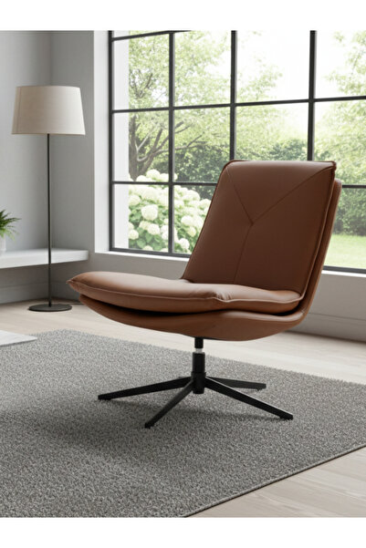 BEC13 كرسي جلد دوار مودرن بتصميم انسيابي مريح