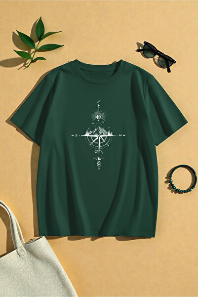 trendypassion Унисекс тениска с принт на компас