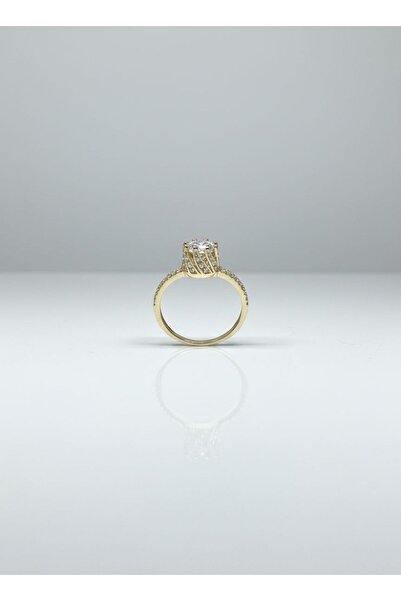 Primo Zarif Taç Tasarım Tektaş Yüzük