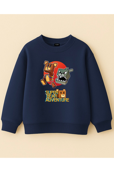 fasardi Супер мече приключение, печатно, прекалено голямо, 3-слойно, с дълги ...