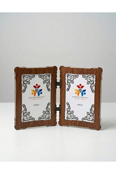 HANEM MDF Ahşap Dikey 15x21 Menteşeli Dekoratif Fotoğraf Çerçevesi