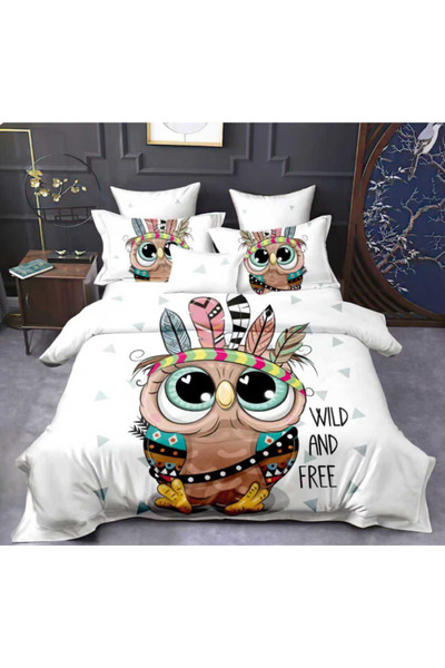 trendyhome Double bed linen, Superior Fine Cotton, 6 pieces