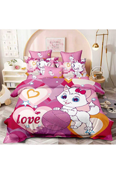 trendyhome Double bed linen, Superior Fine Cotton, 6 pieces