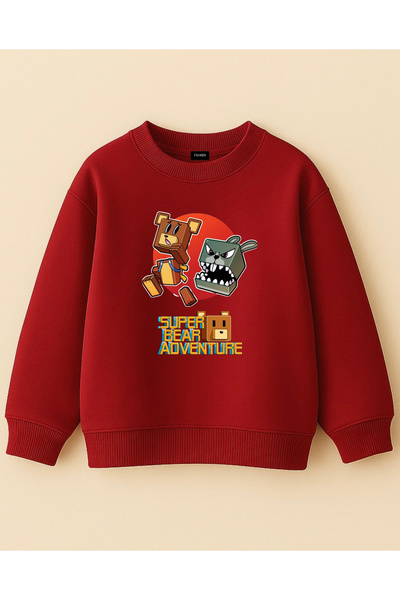 fasardi Супер мече приключение, печатно, прекалено голямо, 3-слойно, с дълги ...