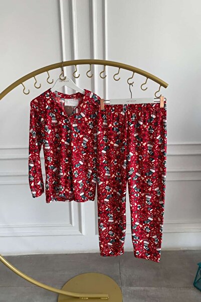 Yağmur Butik Sock Patterned Pajama Set