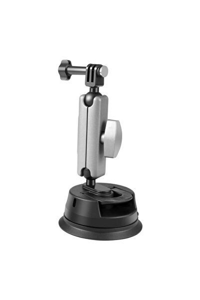 PULUZ PU856 Suction Cup Car Mount, 1/4 Inch Thread, Black/Grey, Universal