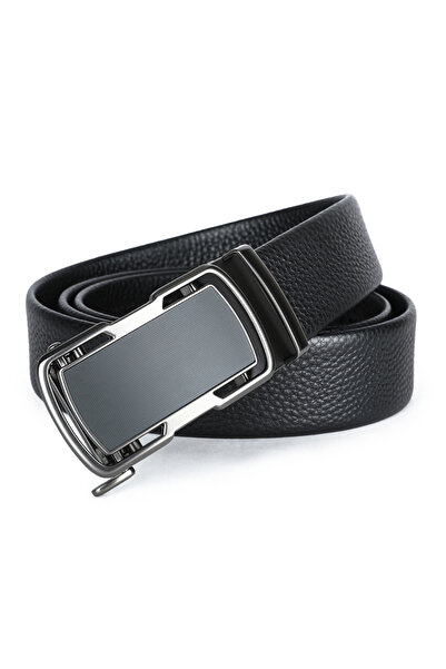 Busy Ldy & Gtm Curea din piele naturală , cataramă automată, Metal Sof