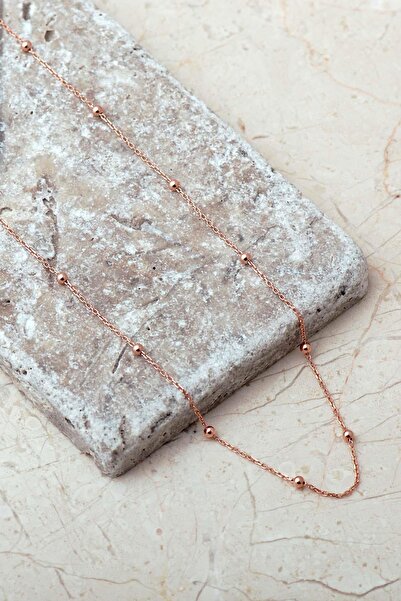 Sümer Telkari Rose Toplu 925 Ayar Gümüş Zincir Kolye 8108