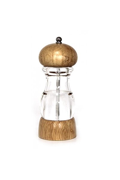 Raki Rasnita acrilica cu capac lemn sare-piper 16cm