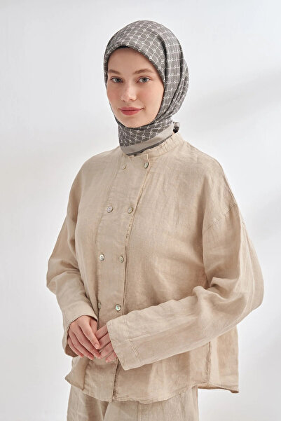 ARMANDA HOLOGRAM DESEN TWILL İPEK EŞARP