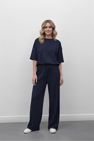 Bliss Women's Modal Fabric Short Sleeve Crew Neck Bottom-Top Tracksuit Set