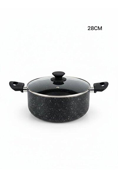 Afaq Granite pot with glass lid